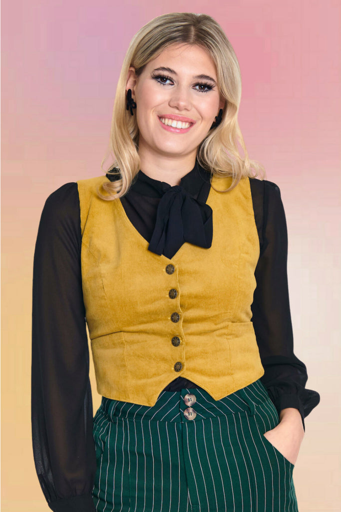 70's Corduroy Pocketed Vest
