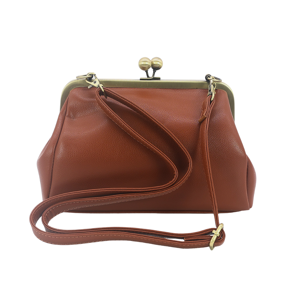 Floral Wreath Horse Kisslock Bag