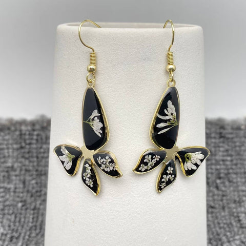 Silver Stegosaurus Earrings