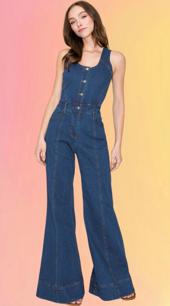 Denim Daisy Jumpsuit