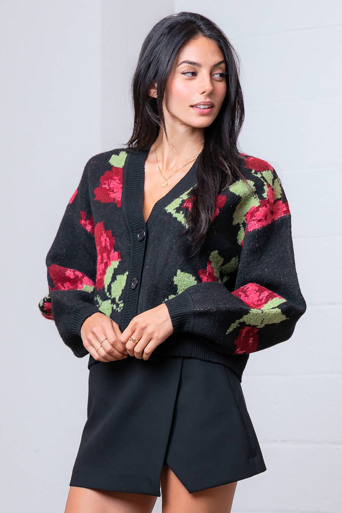 Cosy Rosey Cardigan