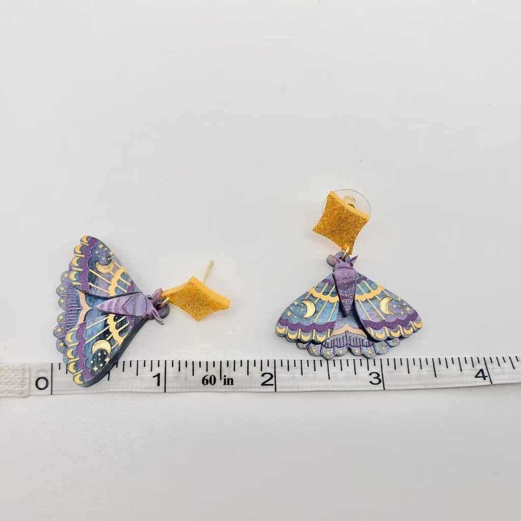 Mysterious Moth Earrings