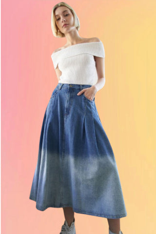 Pleated Tulle Skirt