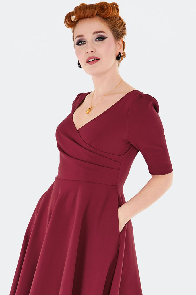 Claret Crossbody Cutie Dress