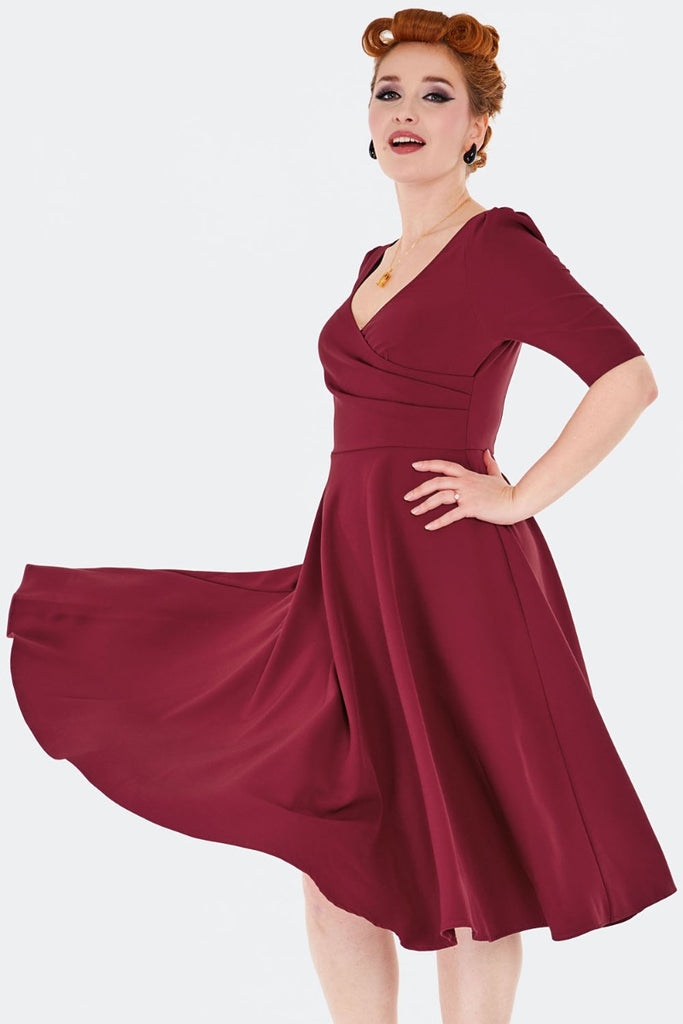 Claret Crossbody Cutie Dress