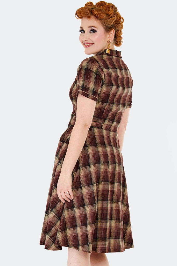 Plaid Western Swing Dress