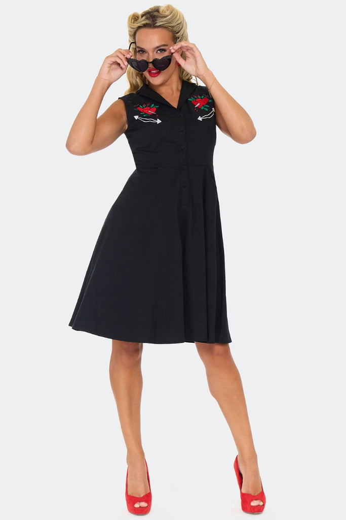 Heart And Dagger Western Swing Dress