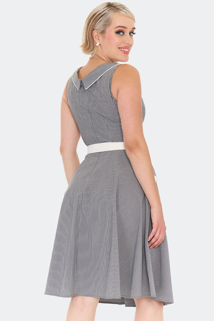 Polished Pinstripes Dress