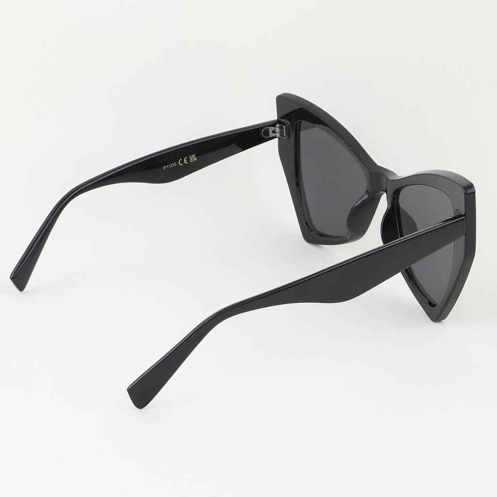 Sharp Geometric Cateye Sunglasses