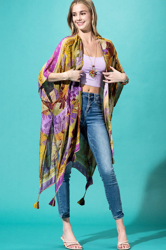 Safari Kimono: Amethyst Grove