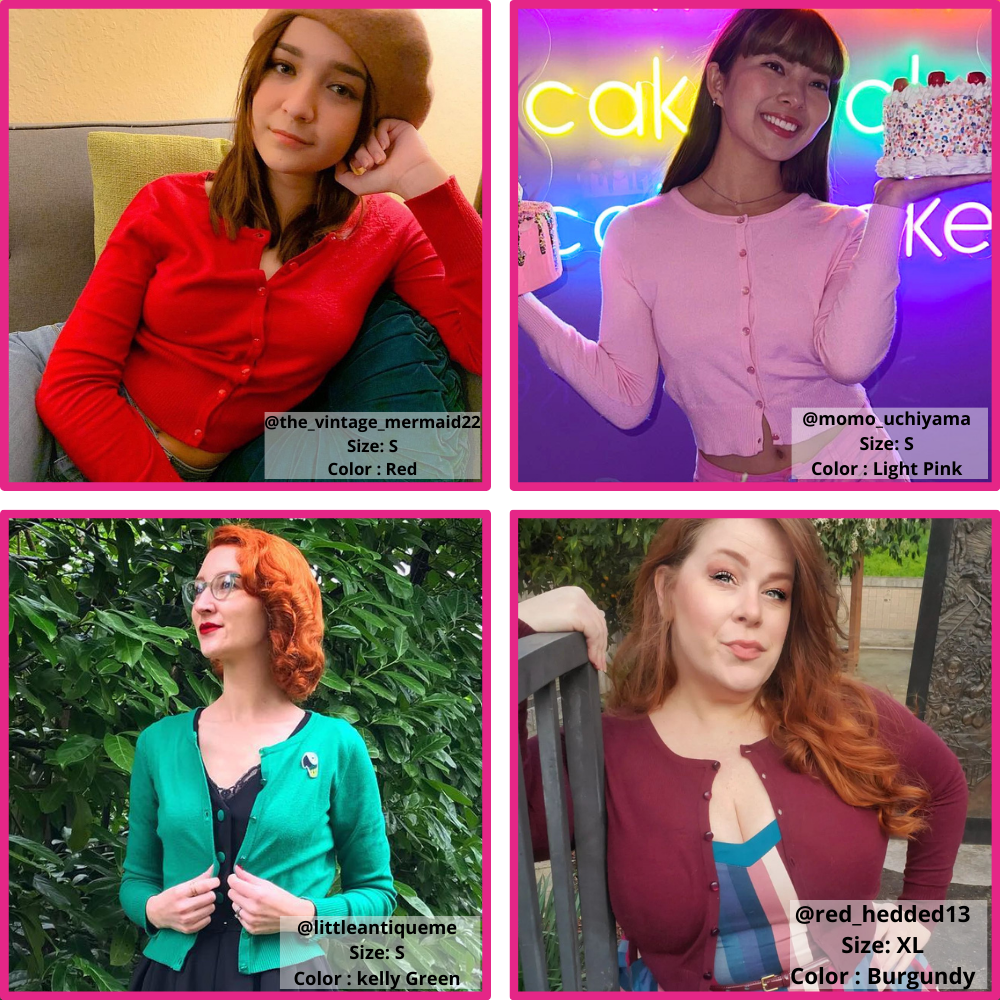 Long Sleeve Crewneck Cardi: Burgundy