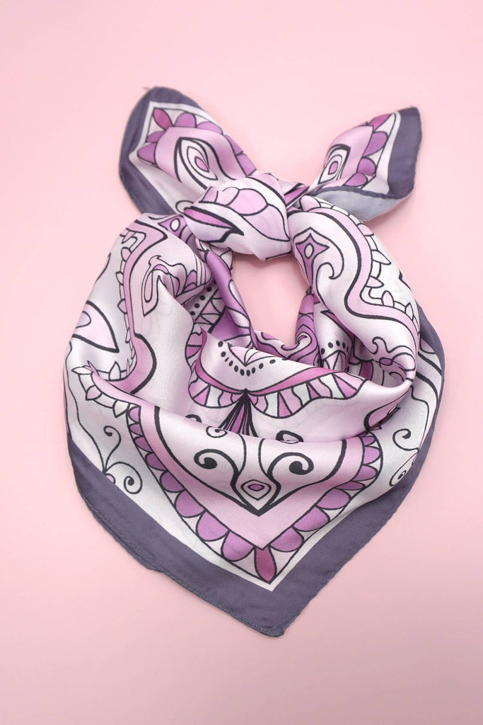 Mod Mauve Western Silky Bandana