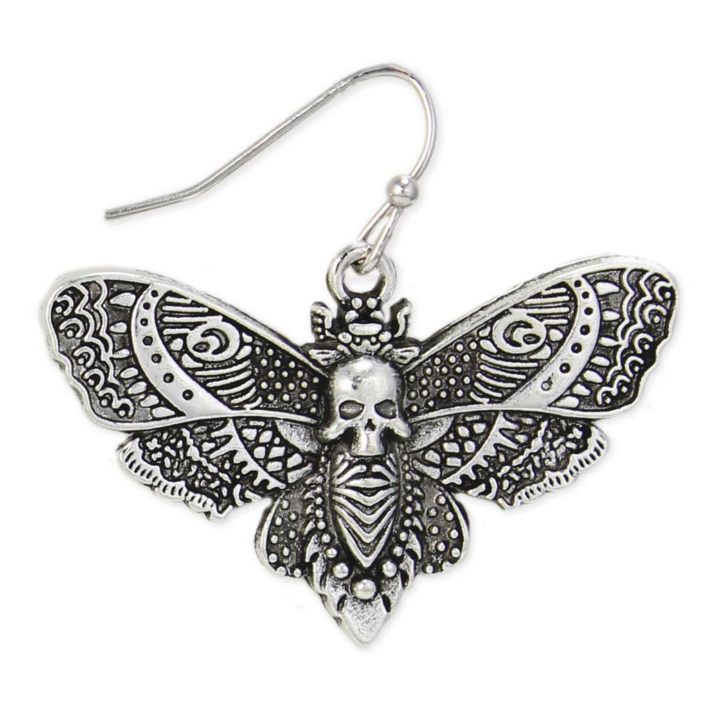 Deaths Head Moth Earrings