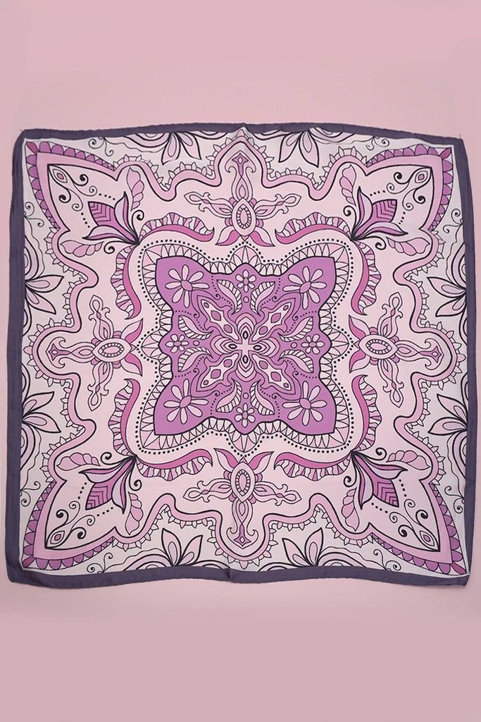 Mod Mauve Western Silky Bandana