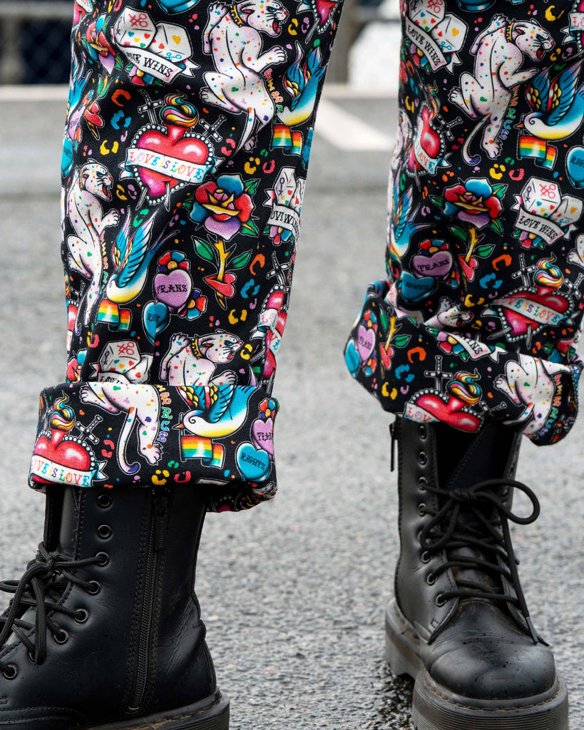 PRIDE Tattoo Stretch Dungarees