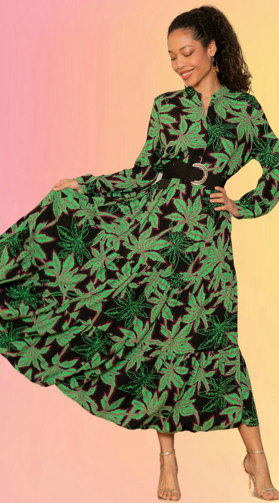 Electric Jungle Maxi Dress