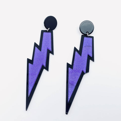 Seed Bead Drop Ball Earrings: