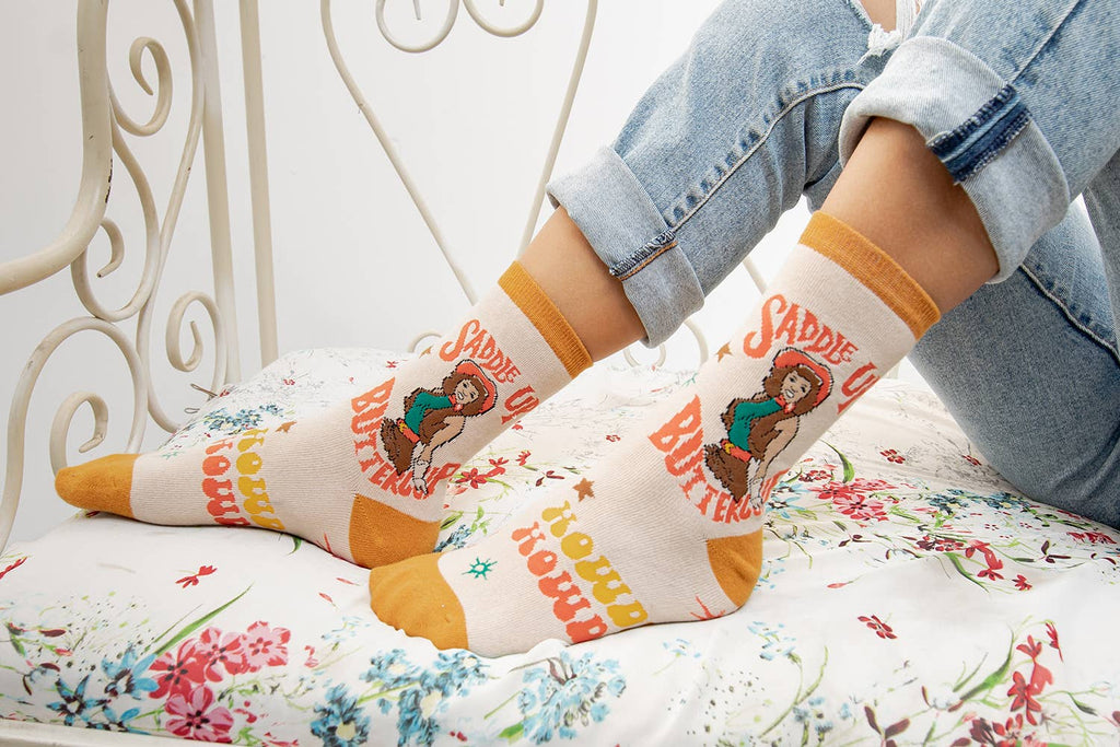 Saddle Up Western Fun Socks
