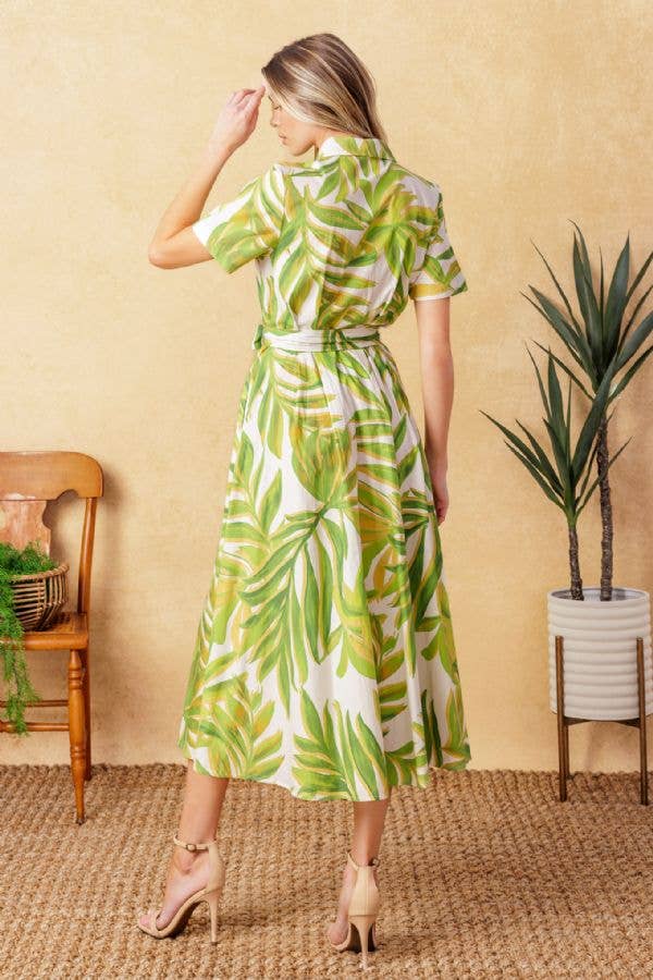 Fern Garden Tea Dress- Only S (XS)