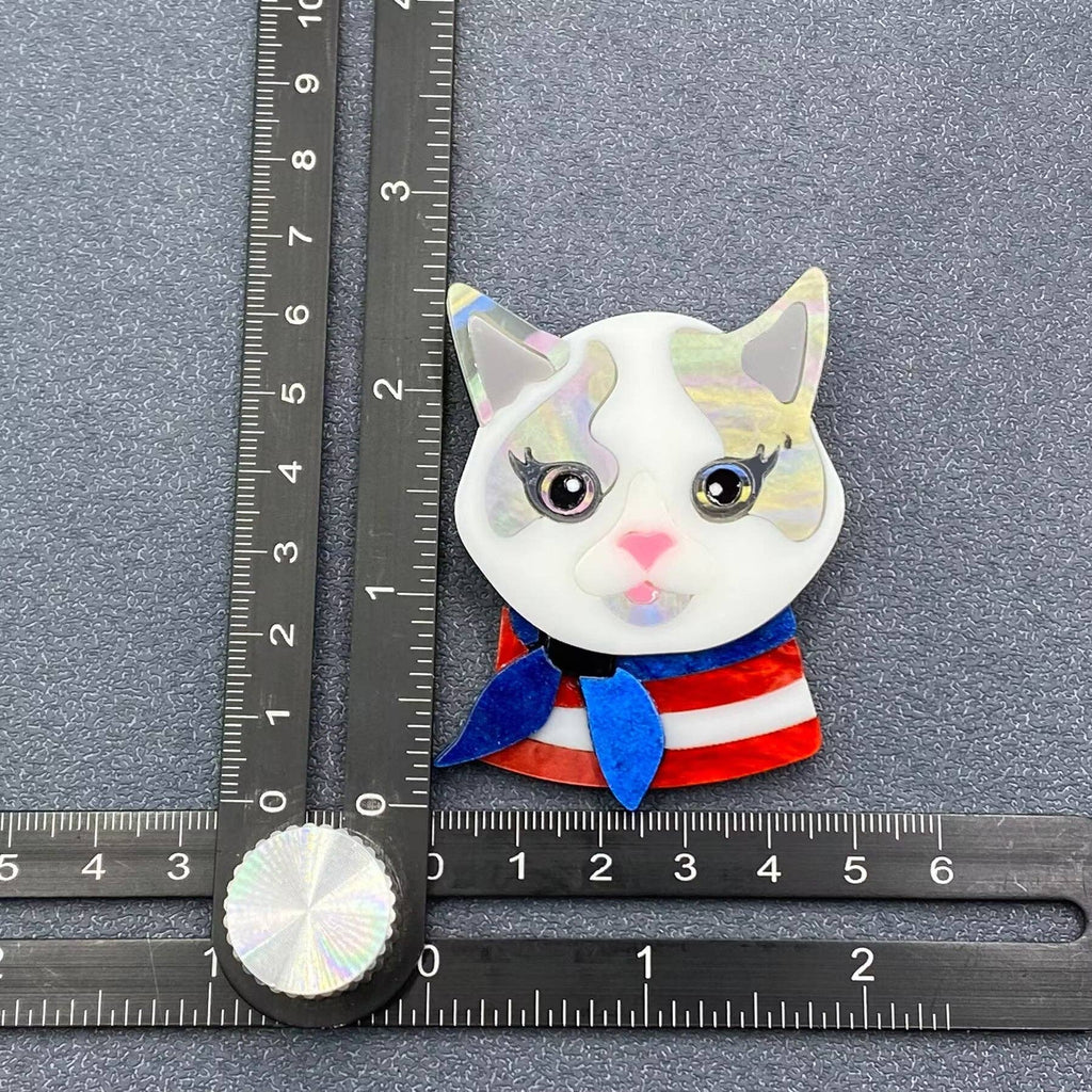 Sailor Cat Acrylic Brooch