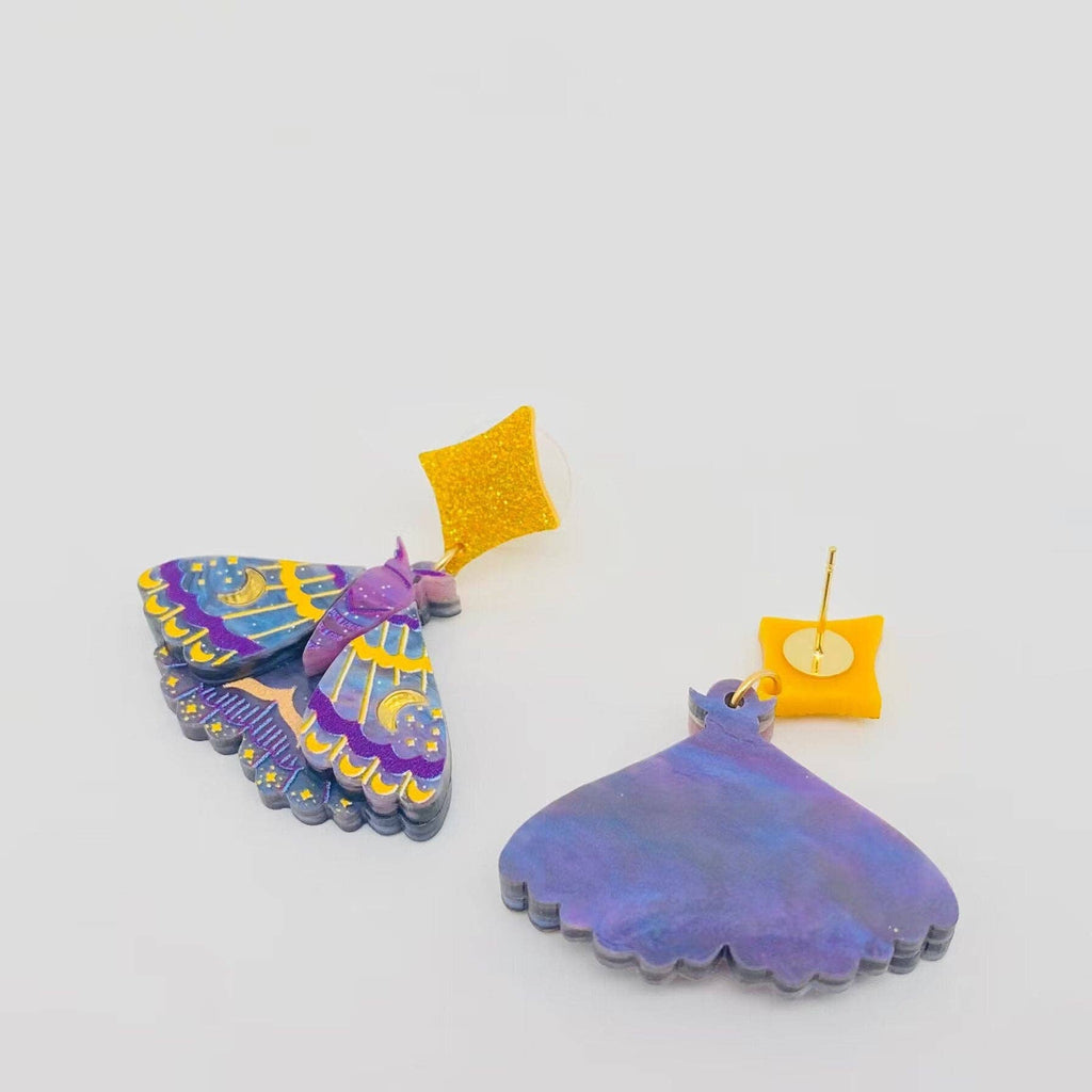Mysterious Moth Earrings