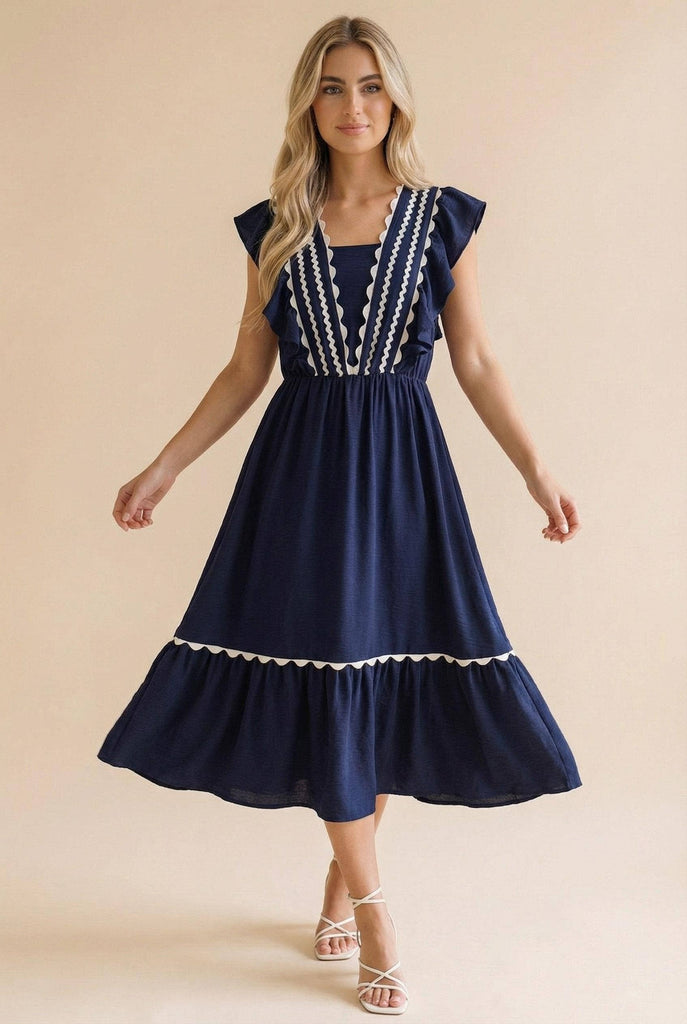 Ric Rac Ruffle Dress