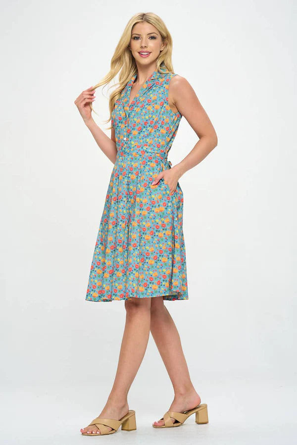 Poppin' Poppies Cotton Dress