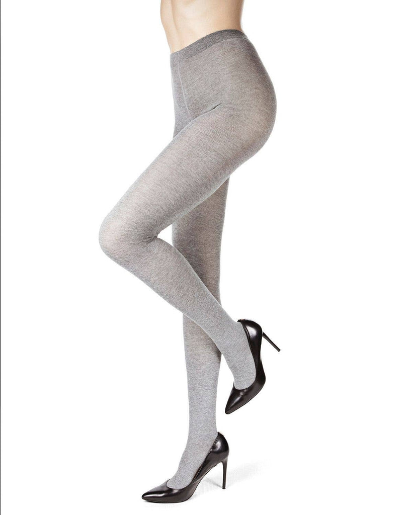 Brooklyn Sweater Tights: Brown Heather / L-XL