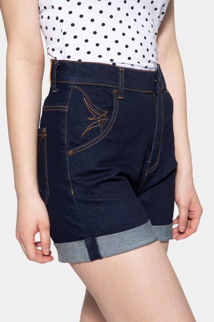 Roadster Denim Shorts: Blue