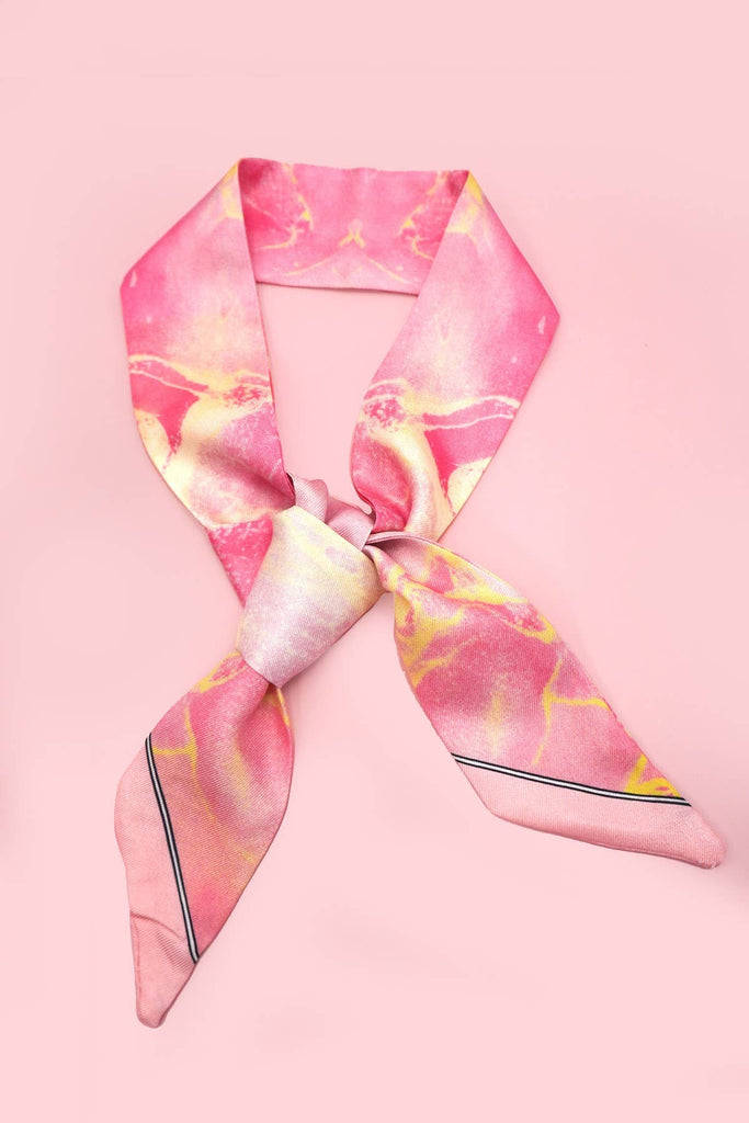 Silky Twilly Scarf: Soft Focus Floral
