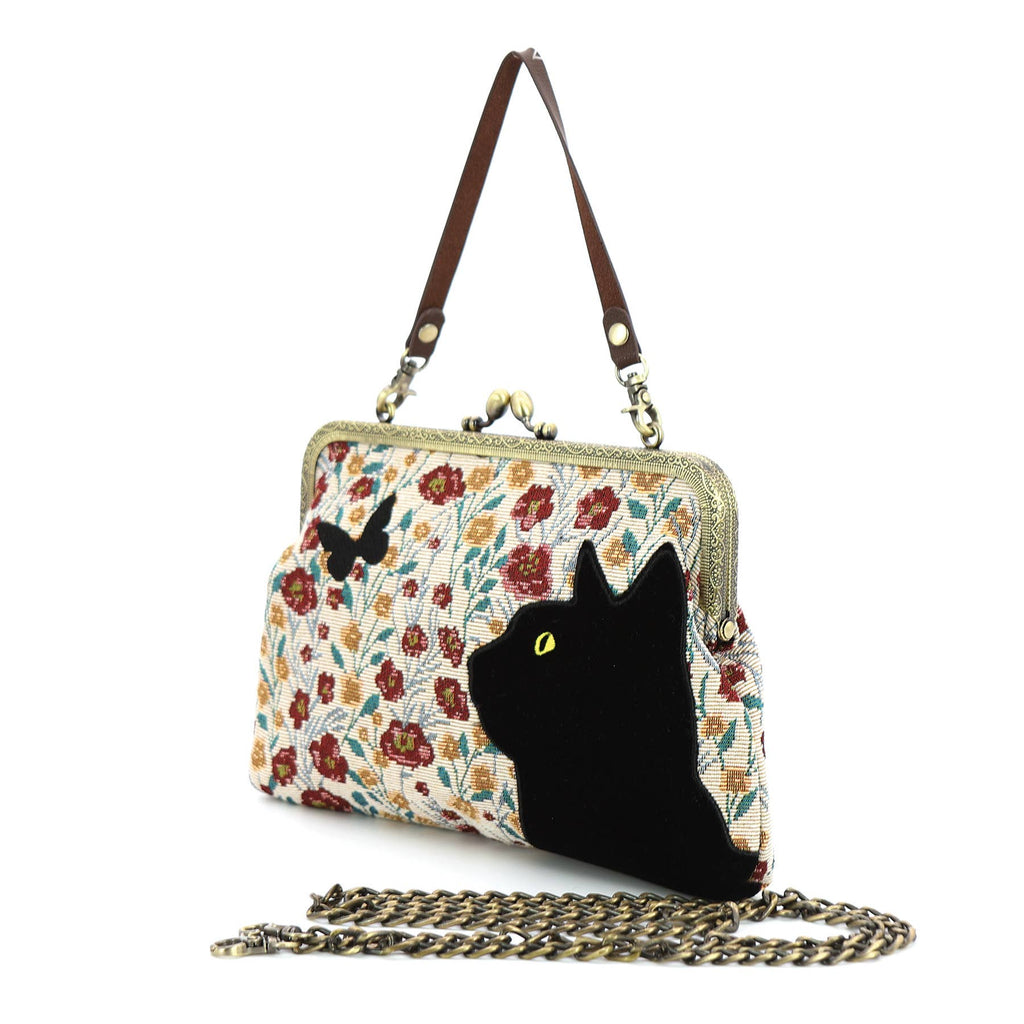 Dreamy Kitty Kisslock Bag
