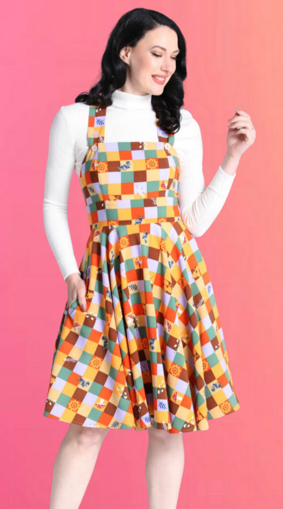 Forest Checkers Pinafore