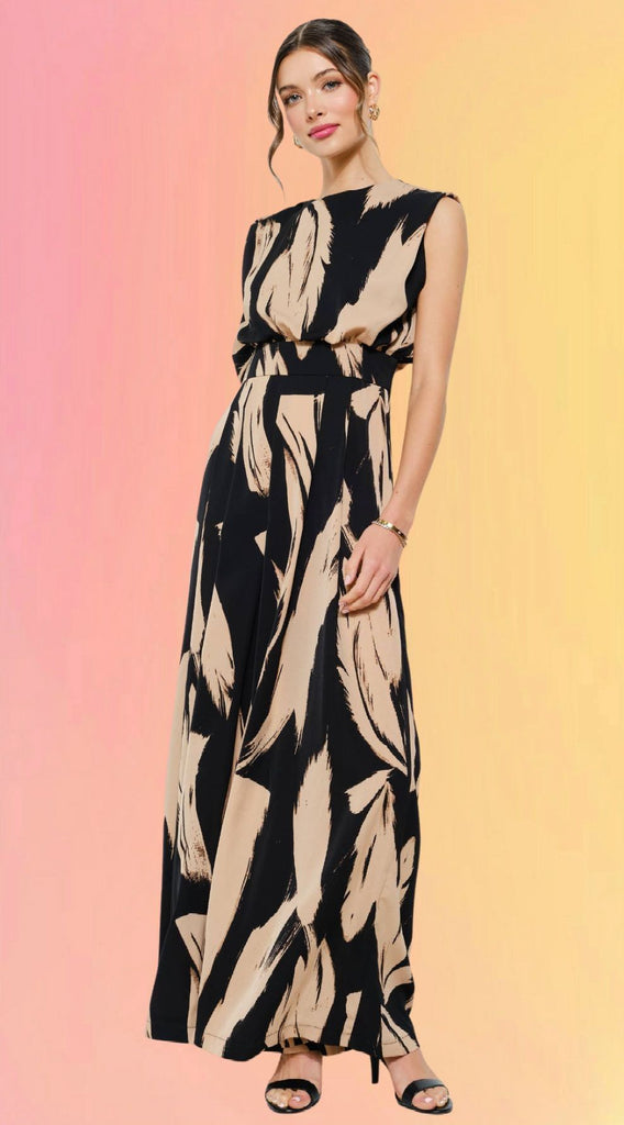Opening Night Draped Jumpsuit