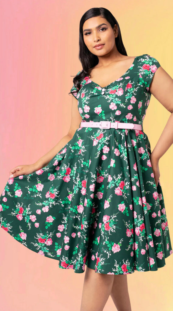 Mabel Rose Swing Dress
