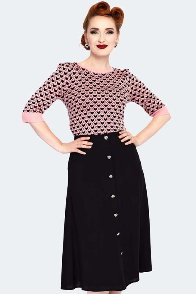 Blushing Hearts Sweater