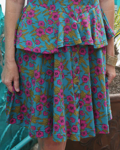 Hibiscus Hiking Skirt