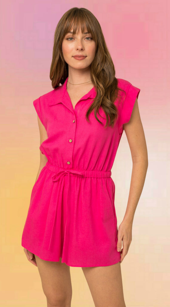 Hot Pink Honey Romper