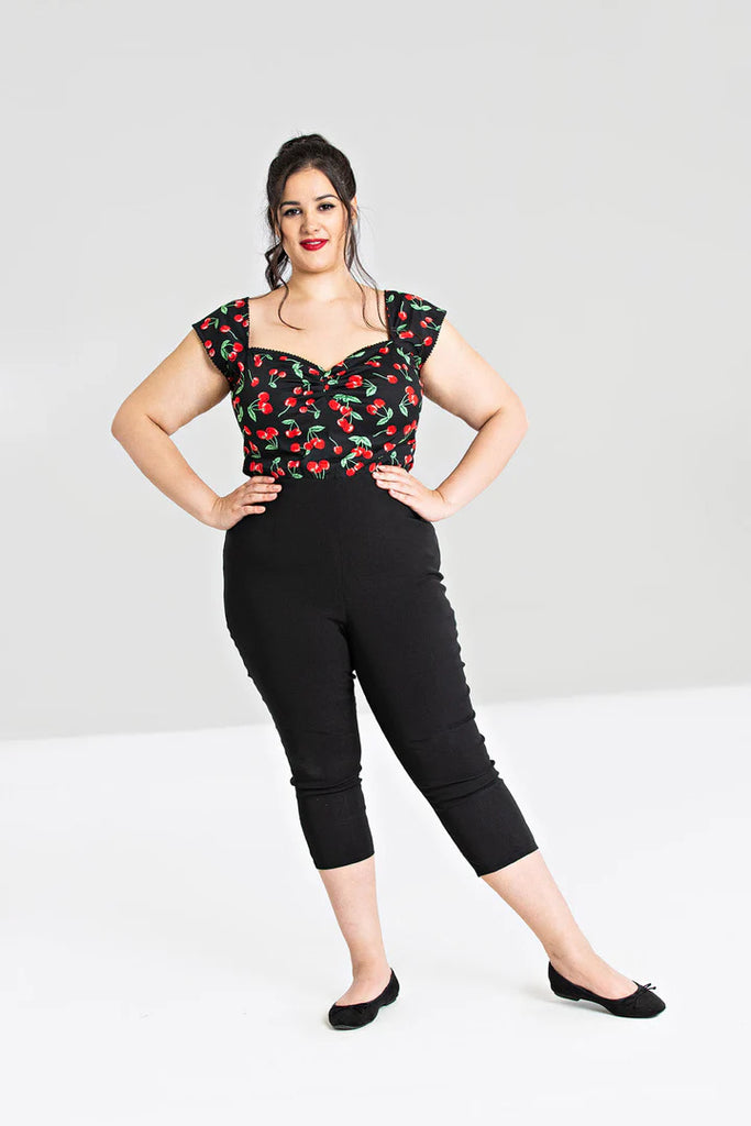 Classic H-Waisted Capri Pants