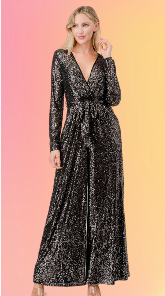Jet Setter Sequin Jumpsuit