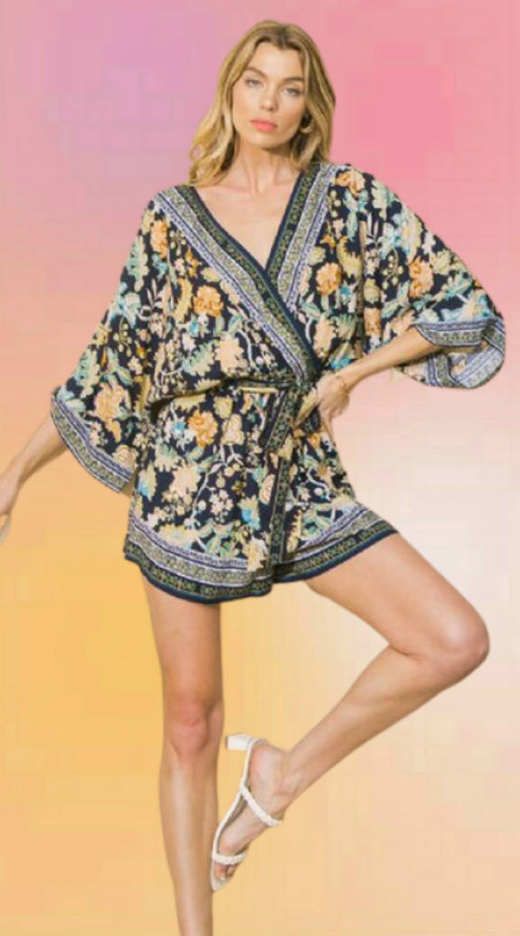 Kimono Shorts Romper