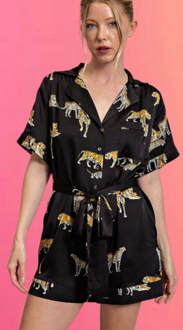 Tigers and Toucans Jersey Jumpsuit