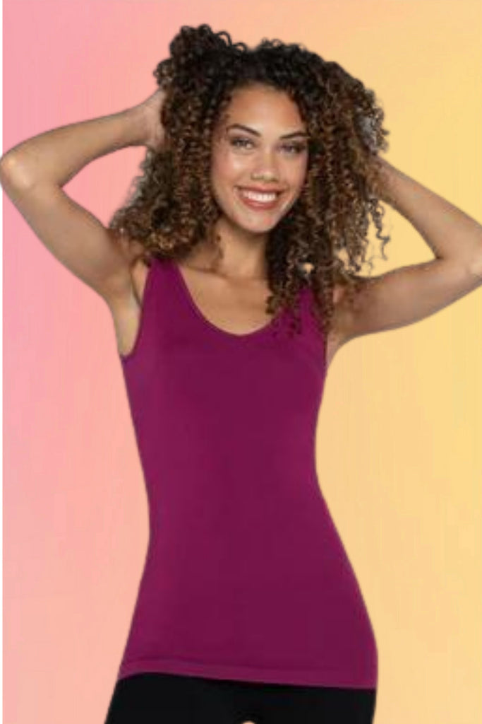 Bamboo Tank Top: Magenta