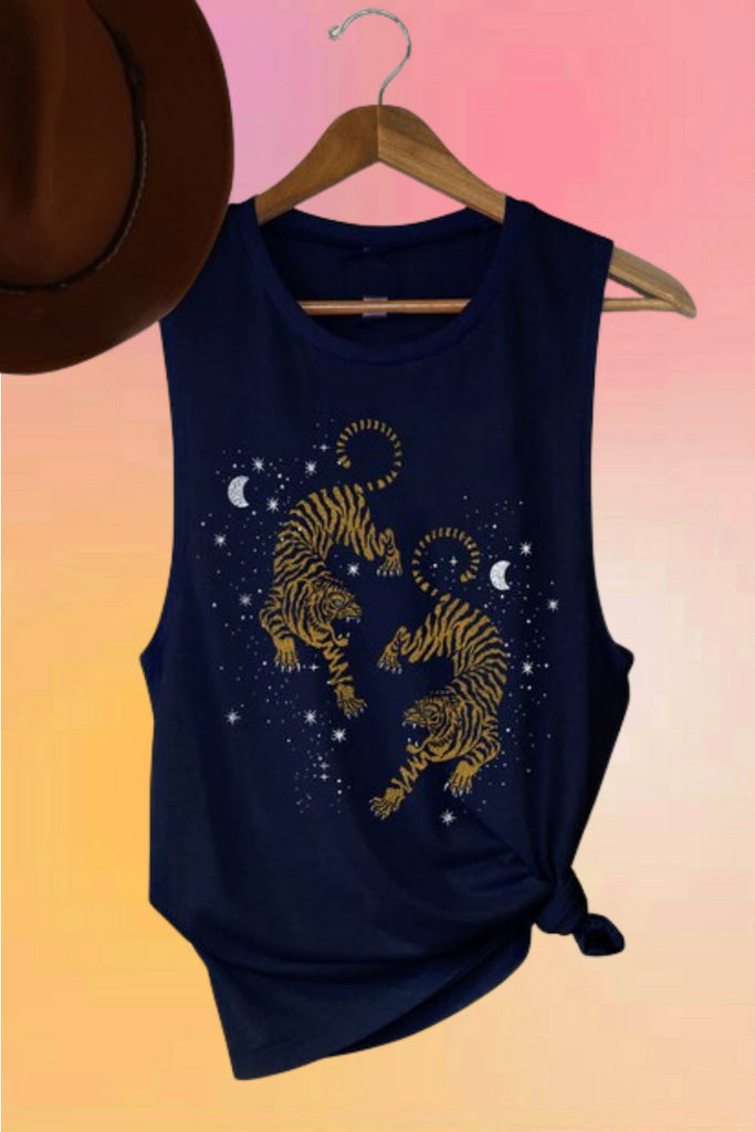 Moon Tigers Muscle Tee