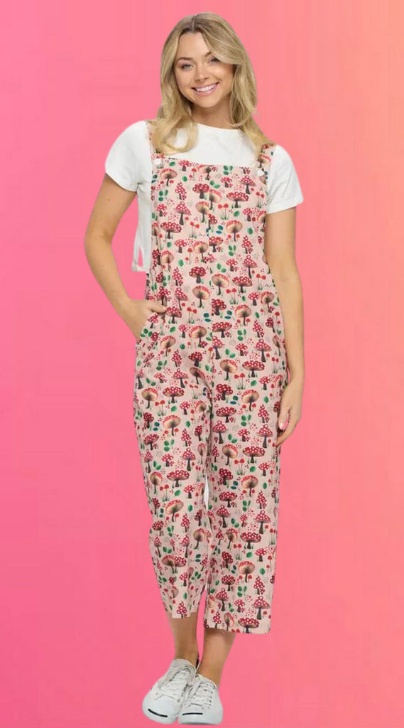 Light & Lovely Mushroom Overalls