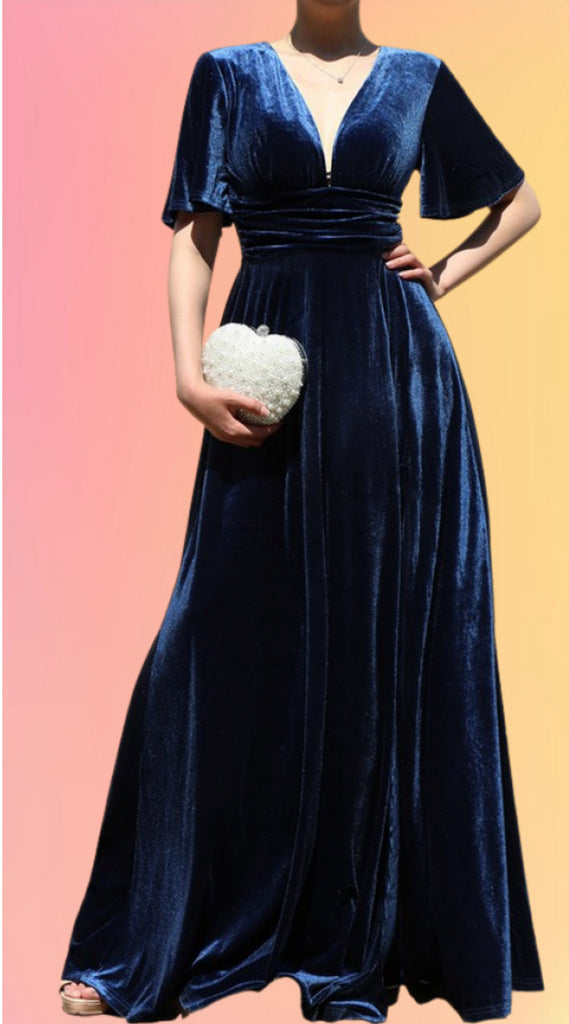 Midnight Blues Maxi Dress
