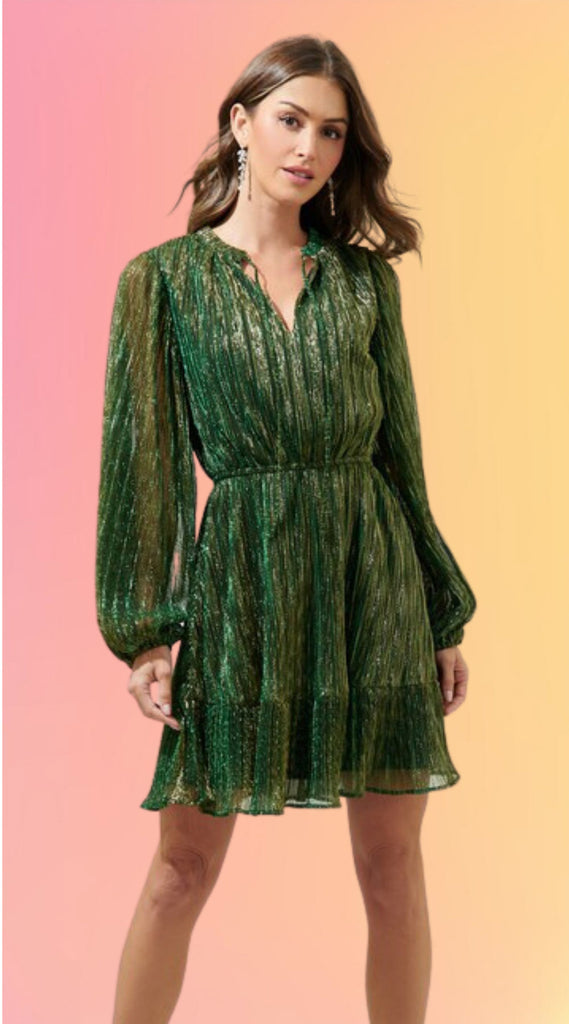 Paxton Balloon Sleeve Mini Dress