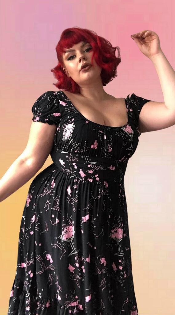 Tipsy Pink Elephants Dress