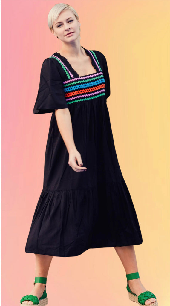 Rainbow RicRac Dress