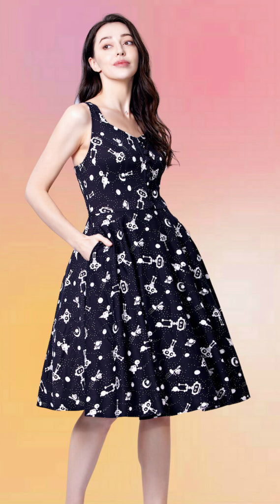 ROBOTS! Swing Dress