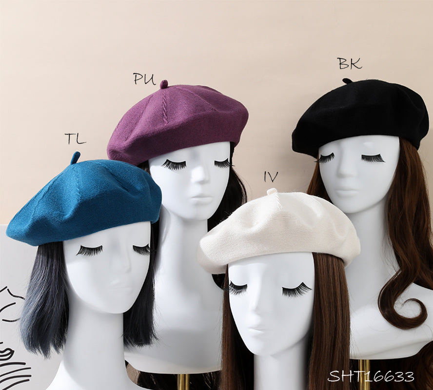 Acorn Top Beret: Teal